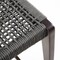 Armen Living Nabila Outdoor Dark Eucalyptus Wood and Gray Rope Counter and Bar height Stool 840254333451 - alternate 2